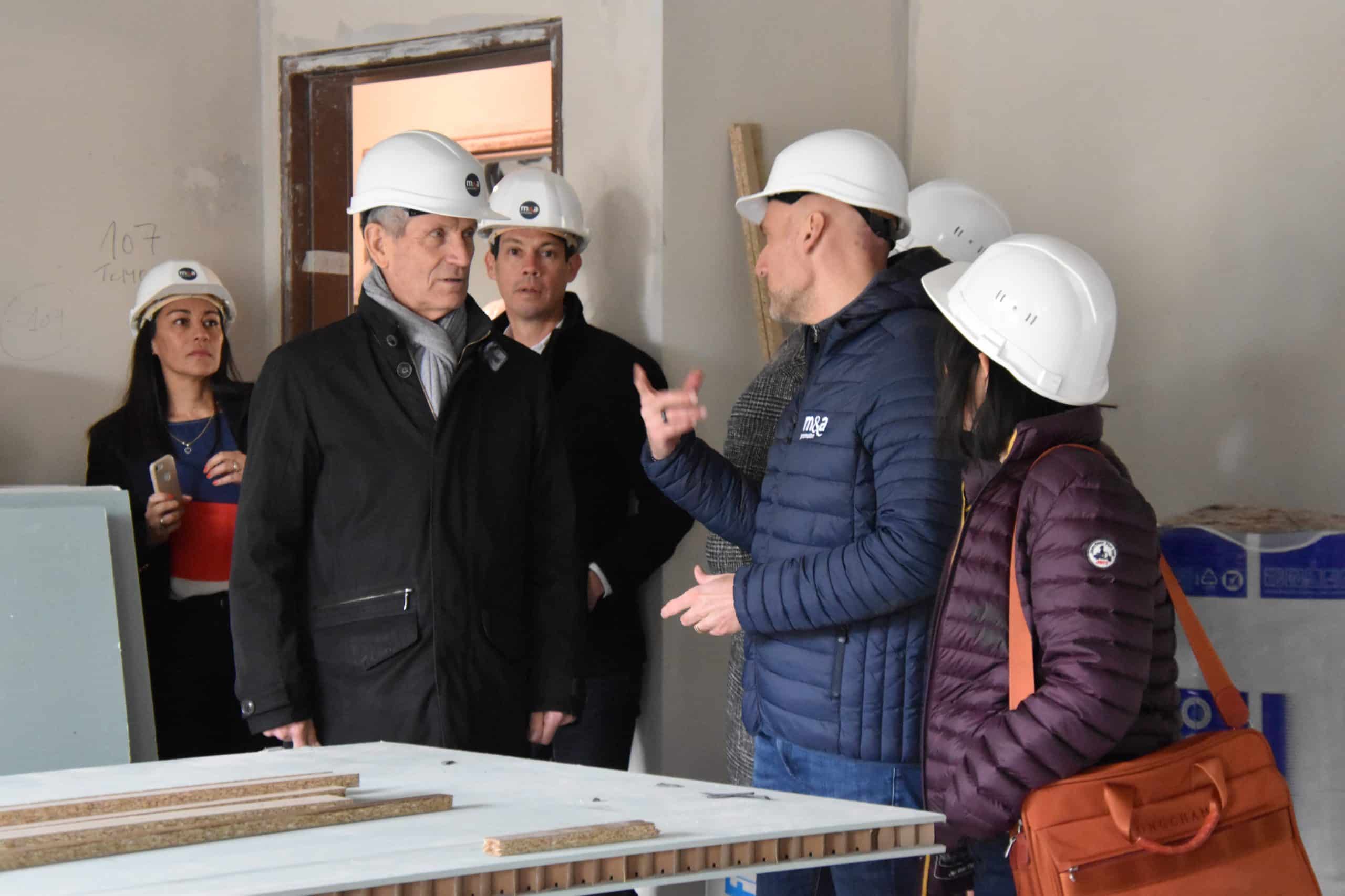 Villa Blanche : visite de chantier