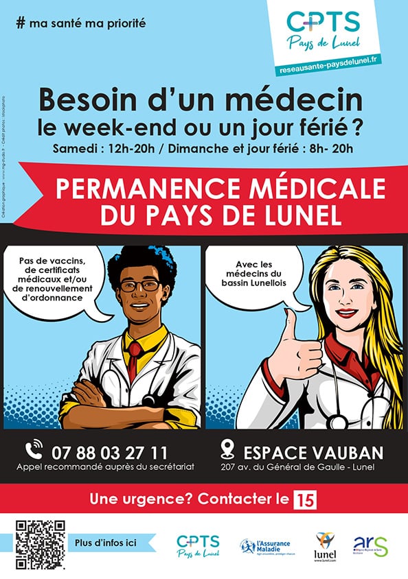 Besoin d’un médecin le week-end ou un jour Férié ?