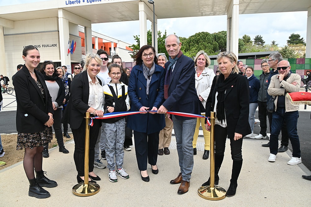 Un nouveau parvis au Lycée Feuillade