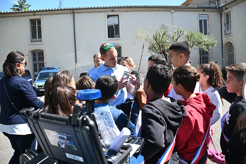 Les jeunes Elus du CME visitent la Gendarmerie