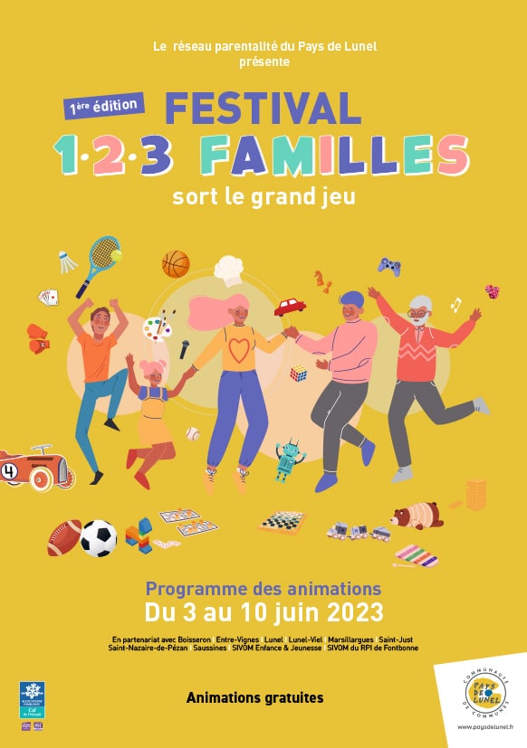 Festival "1, 2, 3 Familles ! " - 9 juin