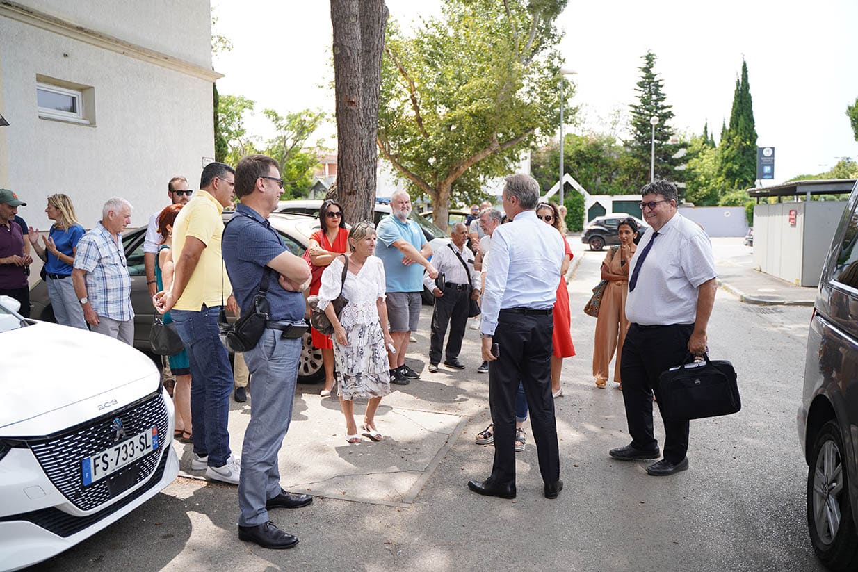 Visite du sous-préfet à Lunel