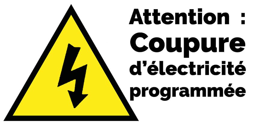 Info travaux : Coupure électrique le 22 janvier