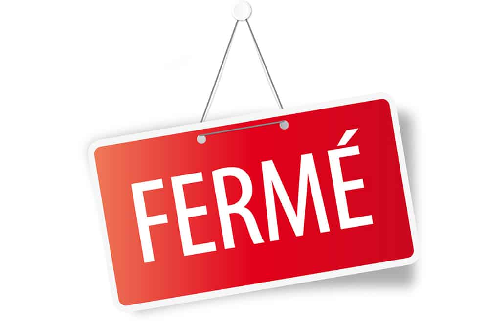 Fermeture des services pour les fêtes de fin d’année