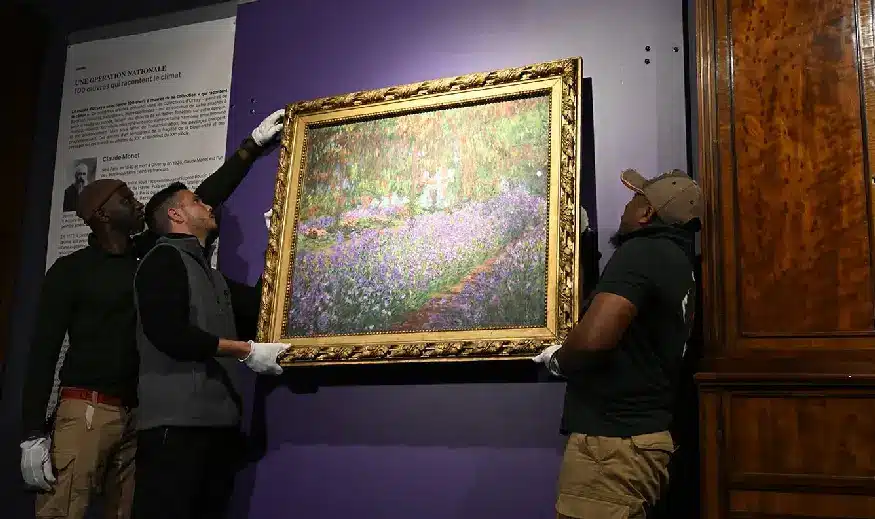 Arrivée du tableau de Claude Monet