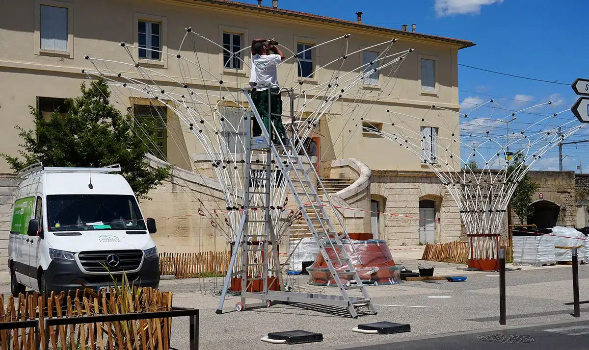 De nouvelles Corolles installées devant l’Ancienne gare