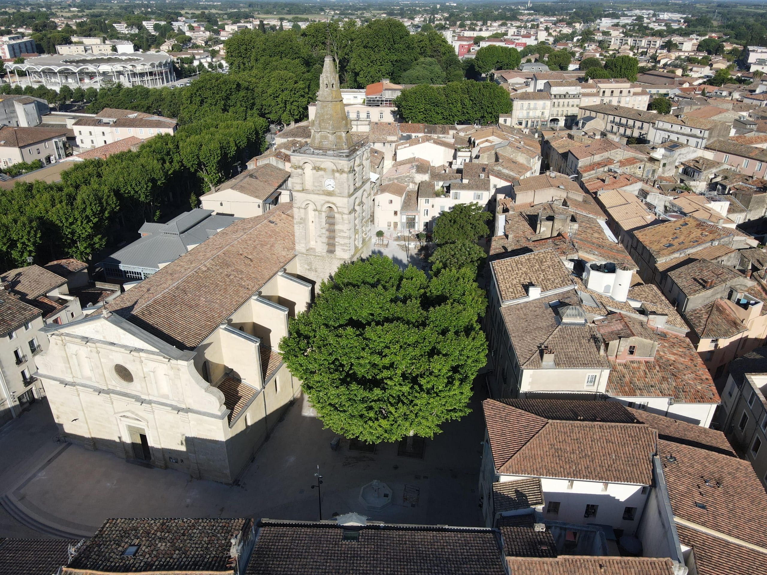 Eglise de lunel drone