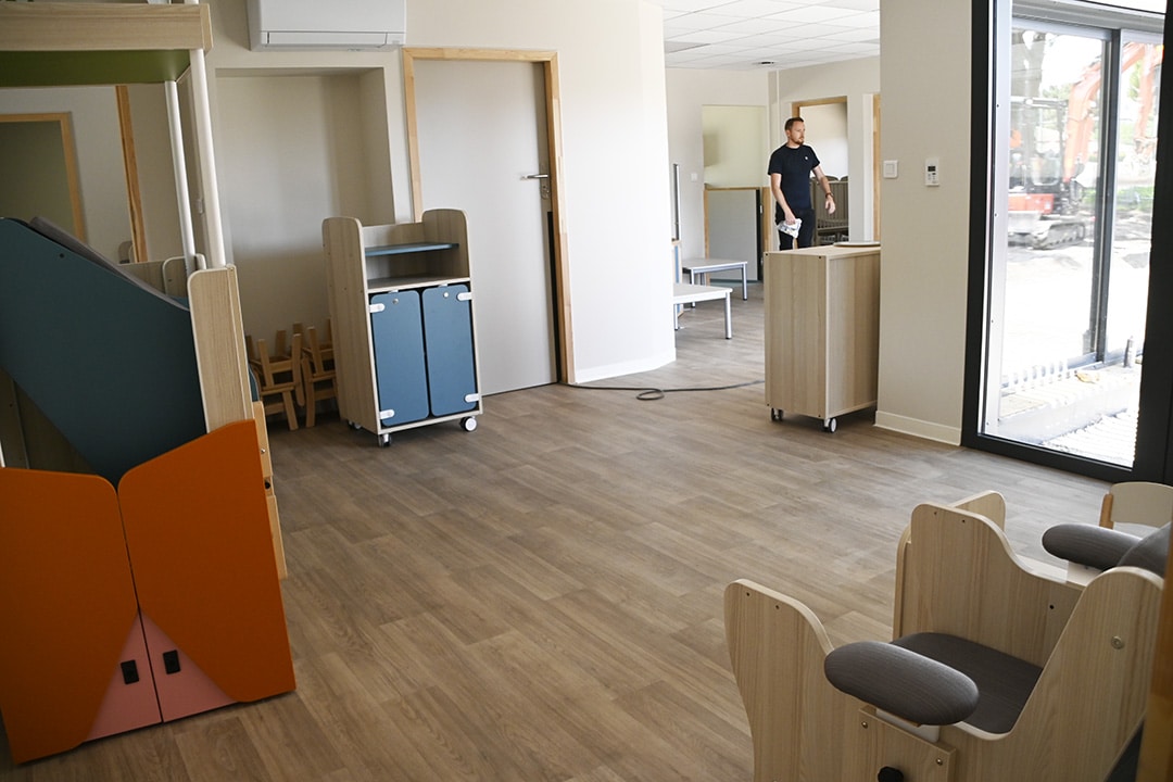 Micro-crèche : visite de chantier