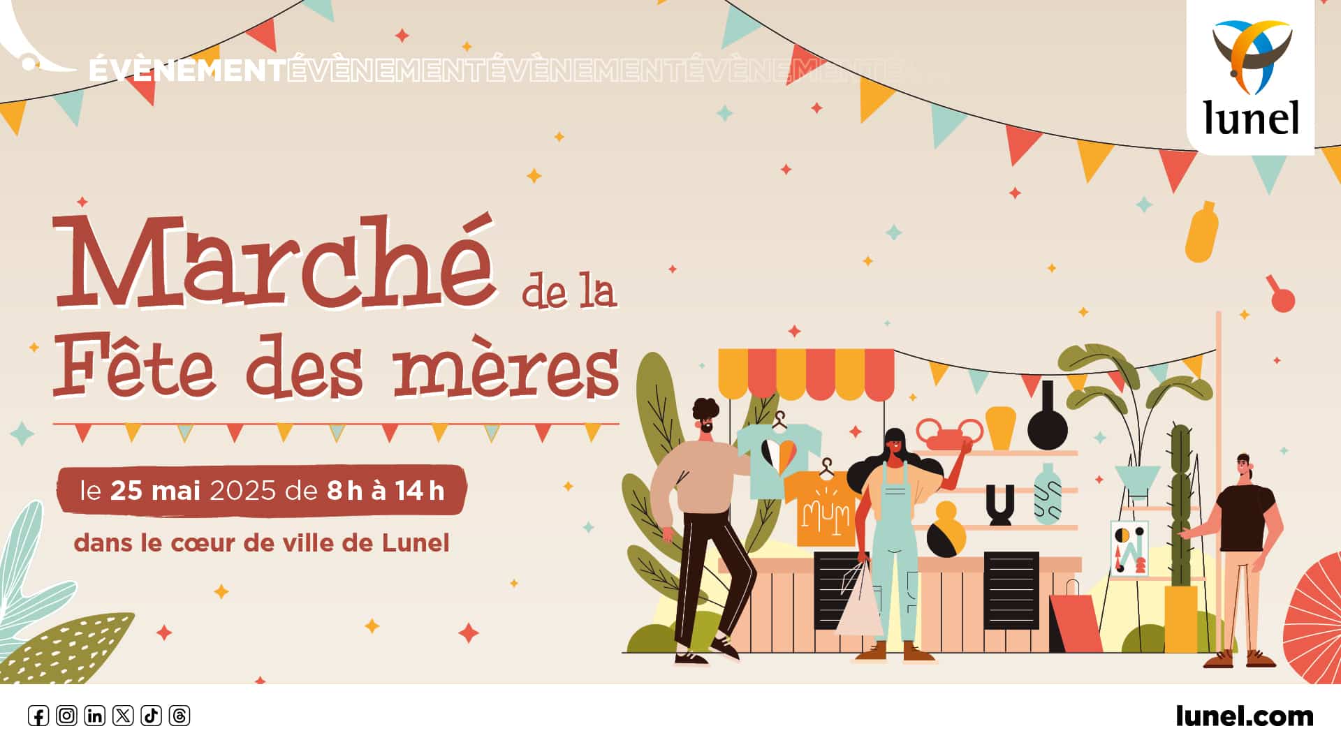 Marché artisanal pour la fête des mères