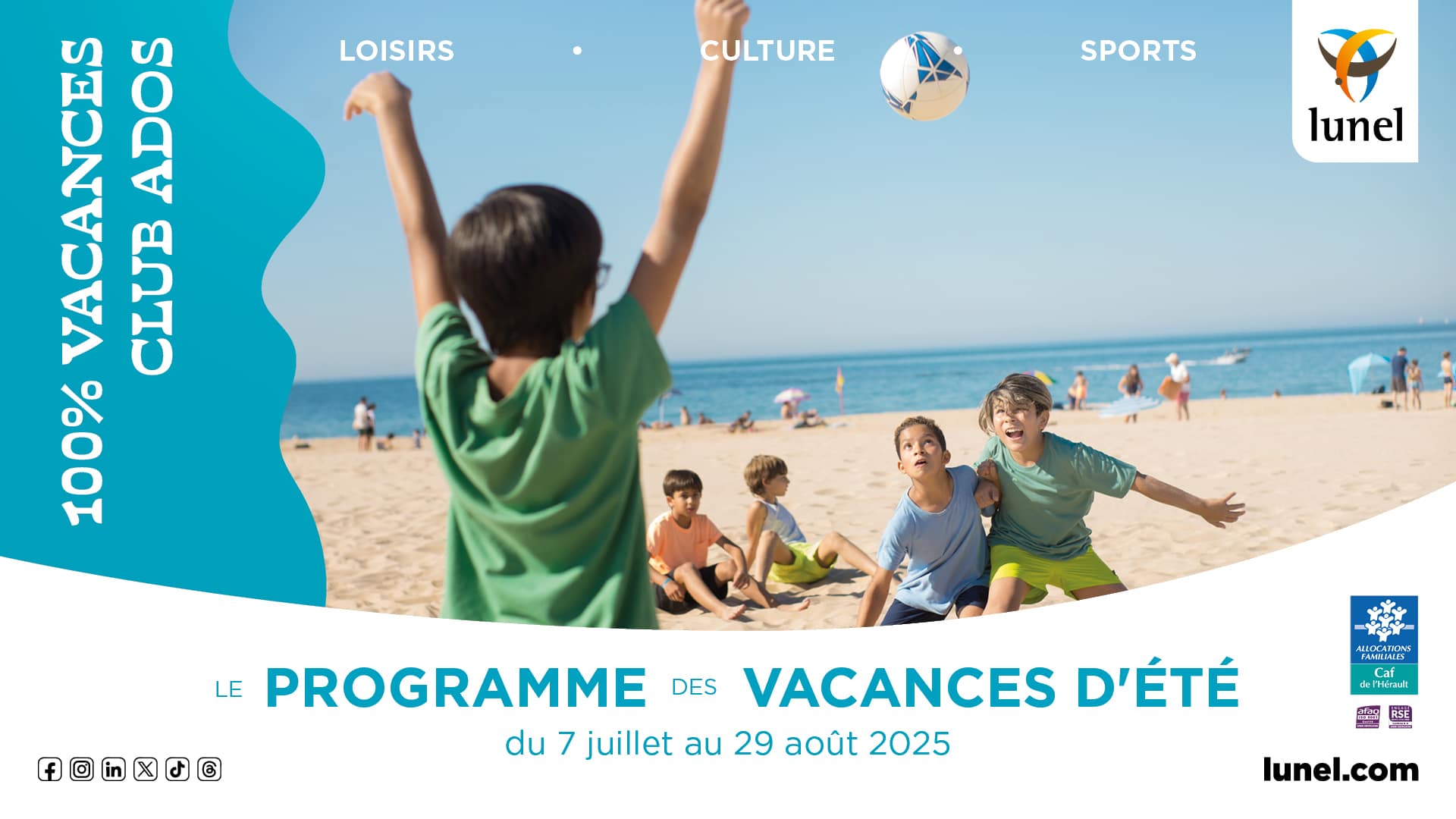 Découvrez le programme des activités d’été pour enfants et ados !
